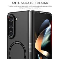 Magnetický kryt MODFYN kompatibilný s MagSafe pre Samsung Galaxy Z Fold5, čierny, tenký hybridný nárazuvzdorný ochranný kryt z PC 3