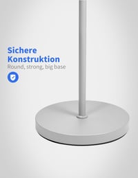 Modlicht 35W LED Állólámpa Szürke - 4200LM Dimmelhető Olvasólámpa Távirányítóval, 3000-6000K Színhőmérséklet, Érintésvezérlés, Nappali és Há 6