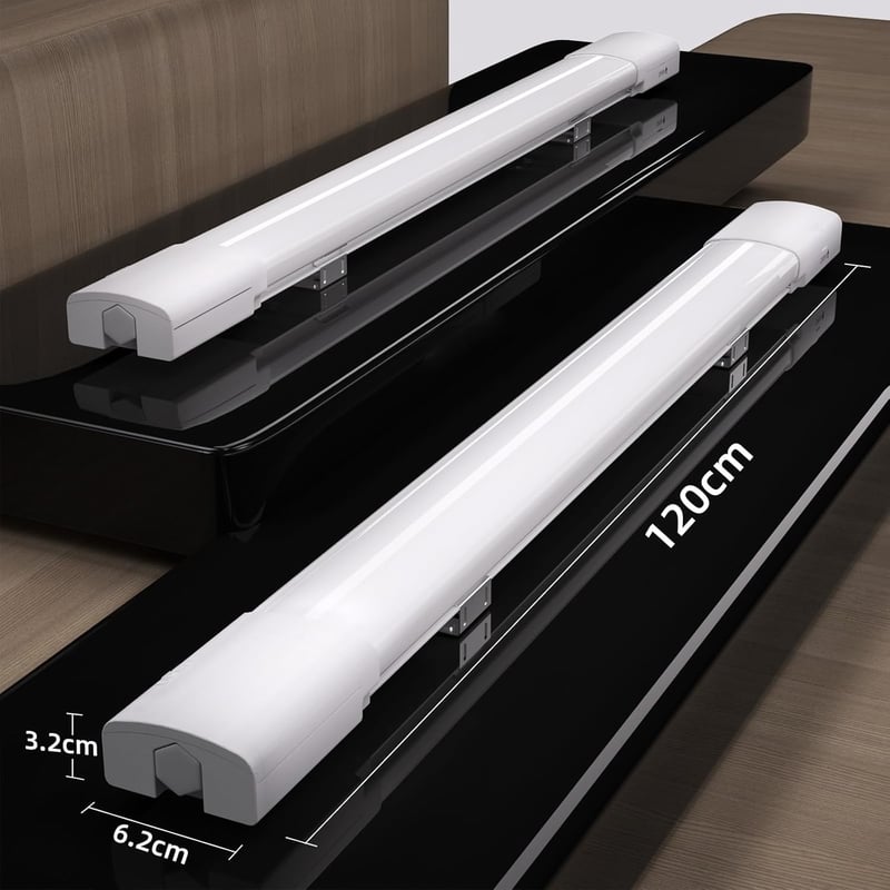 Modlicht LED fürdőszobai lámpa 120cm 36W 5000K vízálló IP65 fehér