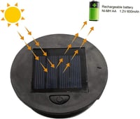 Capac de schimb cu LED pentru lampa solară Modonghua, pentru felinar de exterior - 2 bucăți 7