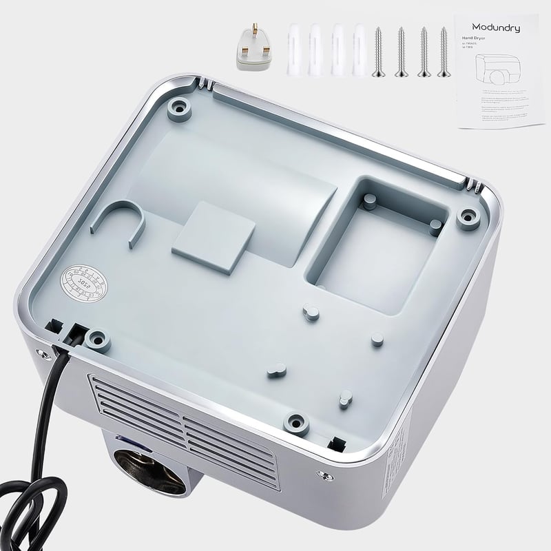 Modundry 2300W Automata Kézszárító, Fali Szerelésű Fürdőszobai Szárító, 5-7 Másodperc