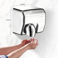 modunful Rozsdamentes Elektromos Kézszárító 2300W Automata Falra Szerelhető 7
