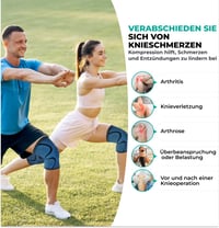 MODVEL MV-110 Pohodlná kolenná bandáž pre mužov a ženy - Mäkký, priedušný materiál - Podpora a stabilizácia - Veľkosť XS, čierna/sivá 3