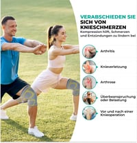 Sada kolenných ortéz MODVEL pre mužov a ženy – Stabilná podpora pri športe, tréningu, turistike a každodennom nosení – Priedušný nylon šetrný k pokožke 3