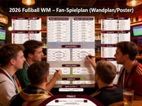 Laminovaný plagát MOECSHSY A1, rozpis zápasov Majstrovstiev sveta vo futbale 2026, 104 zápasov, 48 tímov, nemecký dizajn pre fanúšikov, do domácnosti aj kancelárie 4