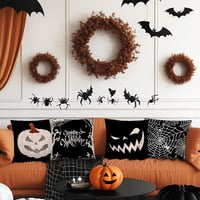 Moerstar Halloween párnahuzat szett 4 db 45x45 cm tökös szellem denevér mintás 4