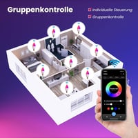 MOES E14 Okos LED Izzó - WiFi Alexa Kompatibilis RGBCW Fényforrás, Tompítható, Zene Szinkronizálás, 16 Millió Szín, Apple HomeKit, Google Ho 10