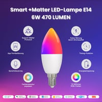 MOES E14 Okos LED Izzó - WiFi Alexa Kompatibilis RGBCW Fényforrás, Tompítható, Zene Szinkronizálás, 16 Millió Szín, Apple HomeKit, Google Ho 2