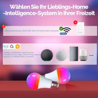 MOES E27 Okos LED Izzó - WiFi Alexa Kompatibilis RGBCW Fényforrás, 16 Millió Szín, Fényerőszabályzás, Zene Szinkronizálás, Apple HomeKit, Go 3
