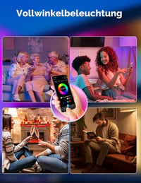 MOES GU10 WiFi Okos LED Izzó - RGB Színváltós, Fényerőszabályozható, 2700K-6500K, Alexa, Google Home és Apple HomeKit Kompatibilis, Zene Szi 5