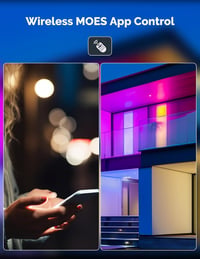 MOES GU10 WiFi Okos LED Izzó - RGB Színváltós, Fényerőszabályozható, 2700K-6500K, Alexa, Google Home és Apple HomeKit Kompatibilis, Zene Szi 4