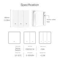 MOES Tuya ZigBee Wireless 9 Jelenet Okos Kapcsoló Távirányító Elemmel Működő Intelligens Otthon Automatizáláshoz 7