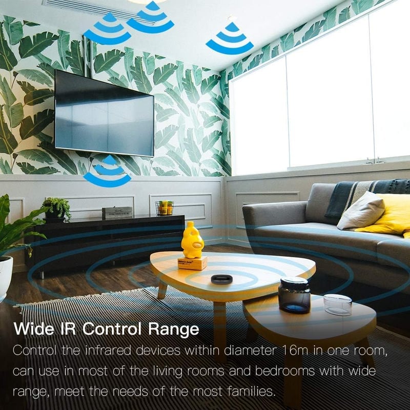 MOES WLAN Alexa távirányító okos eszközökhöz IR repeater infrared hub - IR Round