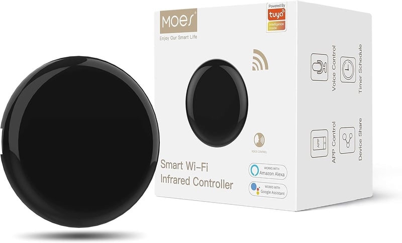 MOES WLAN Alexa távirányító okos eszközökhöz IR repeater infrared hub - IR Round