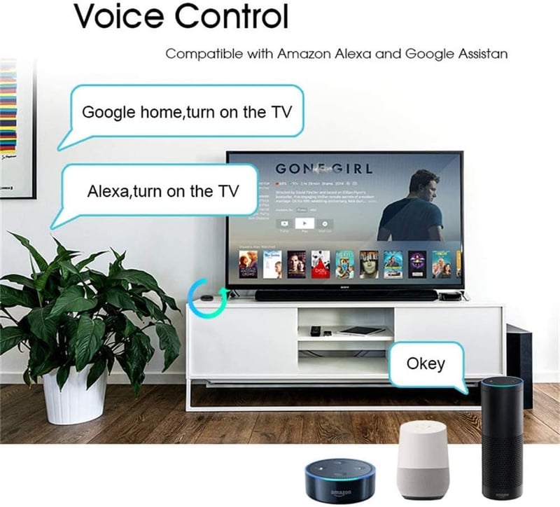 MOES WLAN Alexa távirányító okos eszközökhöz IR repeater infrared hub - IR Round