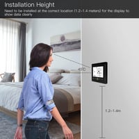MoesGo WiFi okos termosztát gázkazánhoz 5A Alexa Google Home kompatibilis 7