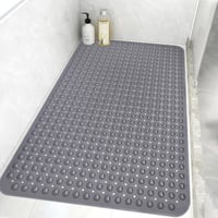 Protišmyková sprchová podložka Mofonky 80x120 cm, mäkký materiál TPE, s odtokovými otvormi a prísavkami, vhodná do práčky, antibakteriálna 8