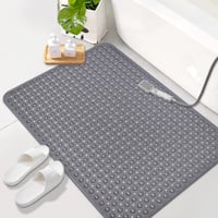 Protišmyková sprchová podložka Mofonky 80x120 cm, mäkký materiál TPE, s odtokovými otvormi a prísavkami, vhodná do práčky, antibakteriálna 7