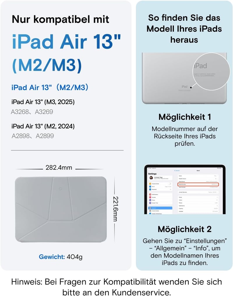 MOFT Dynamic Folio 13 hüvelyk iPad Air M4/M3/M2 mágneses tok állvánnyal és 20+ nézési szöggel