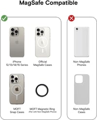 MOFT Mágneses Telefontárca Állvány MagSafe iPhone 16 15 14 13 12 Bőr Kártyatartó 5