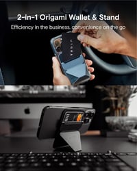 MOFT Mágneses Telefontárca Állvány MagSafe iPhone 16 15 14 13 12 Bőr Kártyatartó 2
