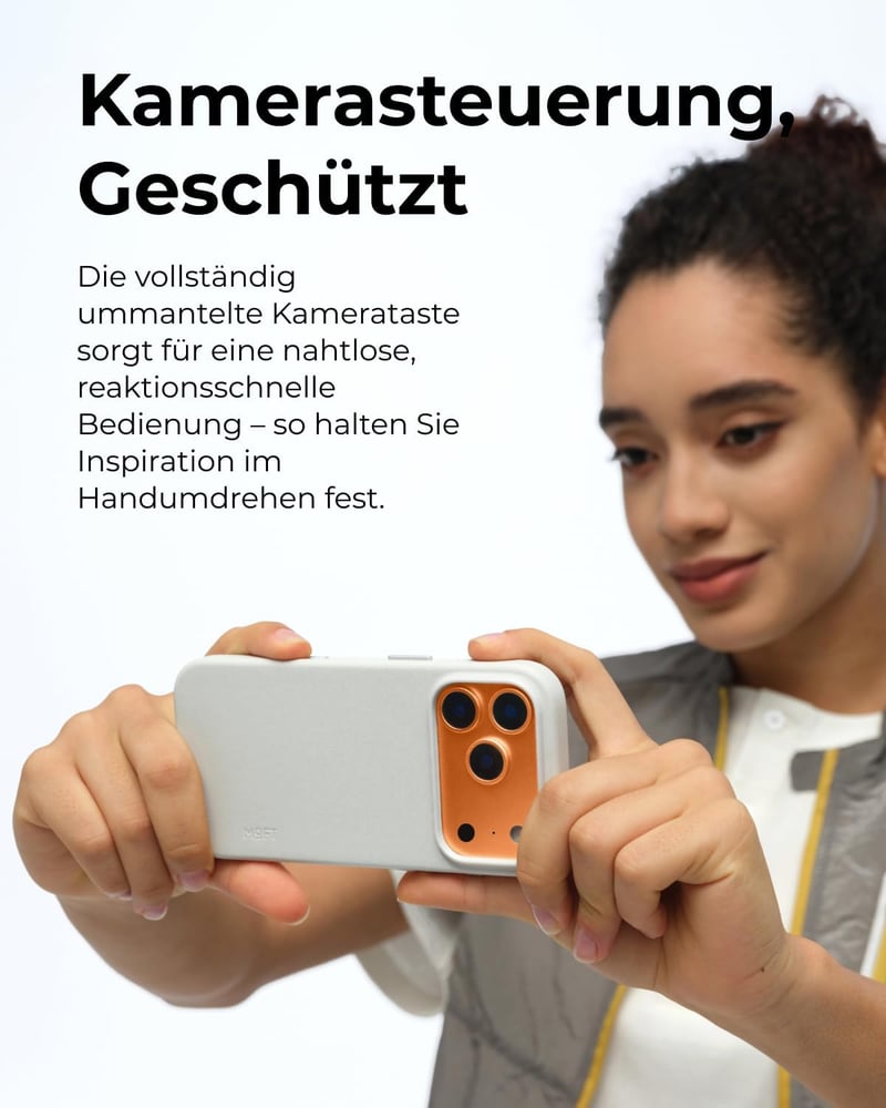 MOFT MOVAS iPhone 17 Pro Max mágneses tok, vegán bőr, puha tapintás, foltálló