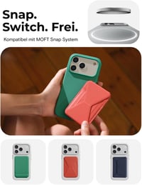 MOFT MOVAS iPhone 17 Pro Max mágneses tok, vegán bőr, puha tapintás, foltálló 6
