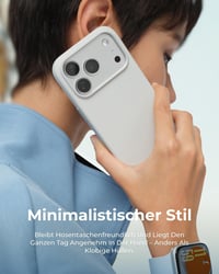 MOFT MOVAS iPhone 17 Pro Max mágneses tok, vegán bőr, puha tapintás, foltálló 8