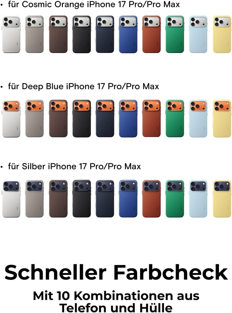 MOFT MOVAS iPhone 17 Pro Max mágneses tok, vegán bőr, puha tapintás, foltálló