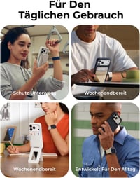 MOFT MOVAS iPhone 17 Pro Max mágneses tok, vegán bőr, puha tapintás, foltálló 7