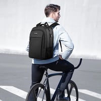 MoFut 17 Hüvelykes Laptop Hátizsák Nagyméretű Utazási Táska Több Zsebbel Fekete 9