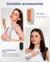 MogaWave 6 az 1-ben hajstyler szett 1000W hajszárítóval és göndörítővel 4