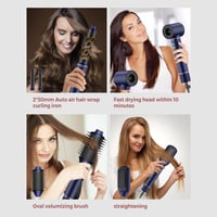 MogaWave Air Styler 7 v 1, sušič vlasov a kulma, 1300 W, 110 000 ot./min, s difuzérom, okrúhlou kefou, teplovzdušnou kefou a kulmou na vlasy 2