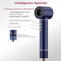 MogaWave Air Styler 7 v 1, sušič vlasov a kulma, 1300 W, 110 000 ot./min, s difuzérom, okrúhlou kefou, teplovzdušnou kefou a kulmou na vlasy 8