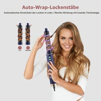 MogaWave Air Styler 7 v 1, sušič vlasov a kulma, 1300 W, 110 000 ot./min, s difuzérom, okrúhlou kefou, teplovzdušnou kefou a kulmou na vlasy 7