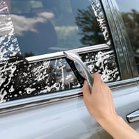 Racletă de duș din oțel inoxidabil Mogfing 25 cm, cu 2 lame de rezervă și suport, pentru curățarea geamurilor din baie, a oglinzilor și a faianței, curățare fără urme 4