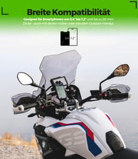 Suport telefon pentru motocicletă MOGGAM Trail Lock cu amortizare a vibrațiilor, pentru telefoane de 5,4-7,2 inchi - negru 5