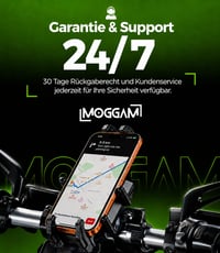 Suport telefon pentru motocicletă MOGGAM Trail Lock cu amortizare a vibrațiilor, pentru telefoane de 5,4-7,2 inchi - negru 7
