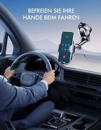 Držiak na mobil do auta Mohard, so silnou prísavkou, otočný o 360°, rýchle uvoľnenie, pre telefóny s uhlopriečkou 4-7 palcov, stabilné a odolné vyhotovenie 8