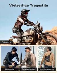 Geantă de picior pentru motocicliști Mohard din material EVA, impermeabilă, cu compartiment extensibil 2