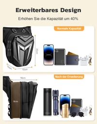 Geantă de picior pentru motocicliști Mohard din material EVA, impermeabilă, cu compartiment extensibil 5