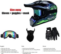 MoHelmHui Motocross Fullface Sisak Gyerek Kesztyű Maszk Szemüveg Szett 3
