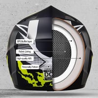 Cască moto integrală MoHelmHui pentru motocross/enduro, cu ochelari și mănuși - negru 8