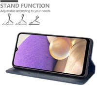 Flip puzdro MOJIA pre Ulefone Note 16 Pro, magnetické, s priehradkou na karty - modré 5