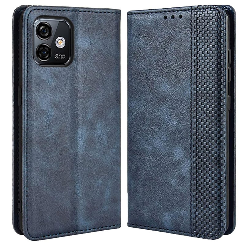 Flip puzdro MOJIA pre Ulefone Note 16 Pro, magnetické, s priehradkou na karty - modré