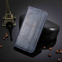 Flip puzdro MOJIA pre Ulefone Note 16 Pro, magnetické, s priehradkou na karty - modré 2