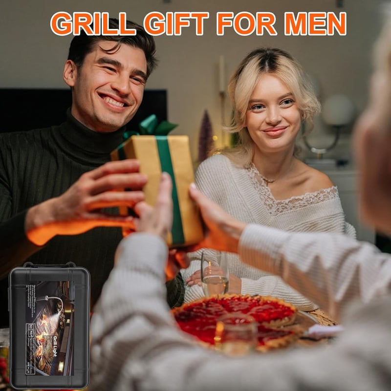 MojiDecor Mágneses Grillvilágítás 360° Forgatható BBQ Lámpa 2db Fekete - Black