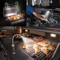 MojiDecor Mágneses Grillvilágítás 360° Forgatható BBQ Lámpa 2db Fekete - Black 3
