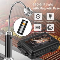 MojiDecor Mágneses Grillvilágítás 360° Forgatható BBQ Lámpa 2db Fekete - Black 4