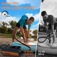 Mojimdo Elektromos SUP Pumpa 20PSI - Újratölthető Akkumulátoros Légpumpa Vészvilágítással, 6 Fúvókával, Paddleboardhoz, Kajakhoz, Matrachoz 5